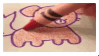 coloring a puppy